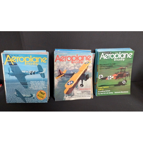 406 - Collection of 52 Aeroplane monthly from 1974-1977