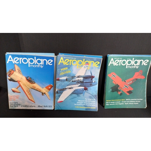 406 - Collection of 52 Aeroplane monthly from 1974-1977