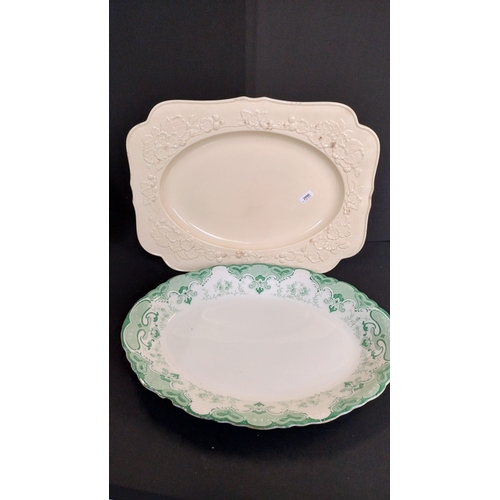 409 - Various serving plates including, Alfred Meakin, Crown Ducal,F & son Argyle sizes range from 17 x 13... 