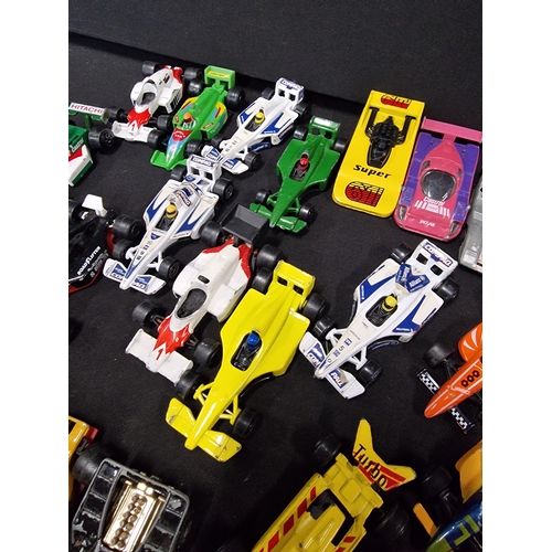 417 - Approximately 26 formula one diecast cars.  Matchbox, mojoeite, corgi juniors and Corgi.