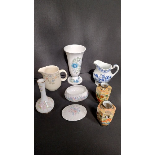 420 - Various porcelain items including wedgwood,Rossware, Royal Albert, Meakin and other items