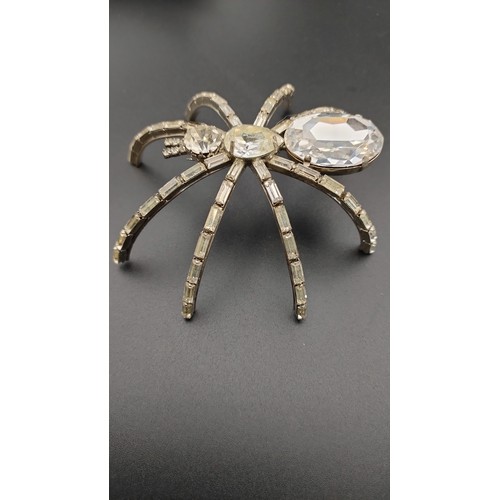 5 - Vintage Swarovski spider brooch.
Approximately 10cm L x 10cm D