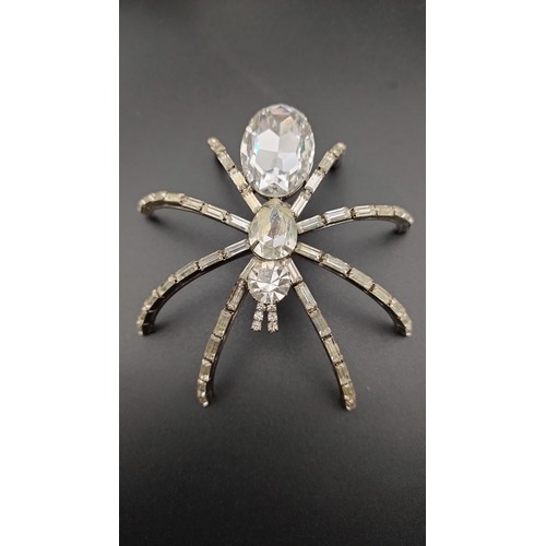 5 - Vintage Swarovski spider brooch.
Approximately 10cm L x 10cm D