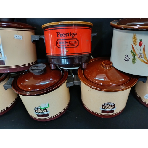 91 - Selection of 7 Slow cookers including 5 by Tower and 1 by Prestige