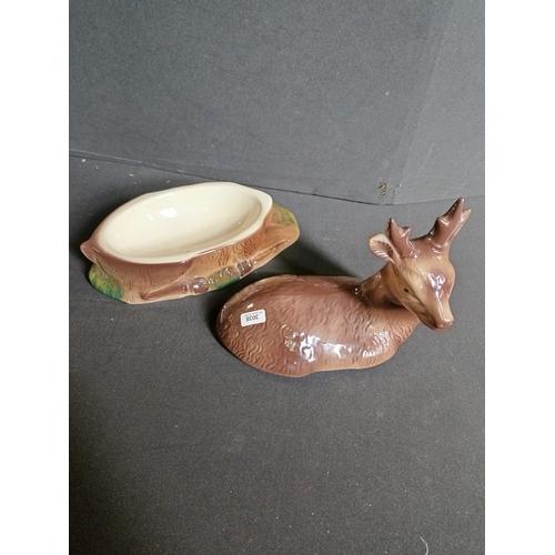 114 - Vintage deer Tureen