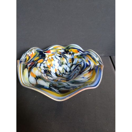 116 - Murano style hand blown glass bowl