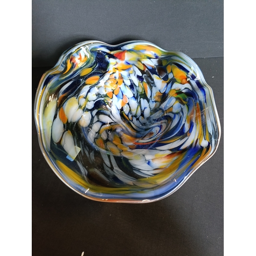 116 - Murano style hand blown glass bowl