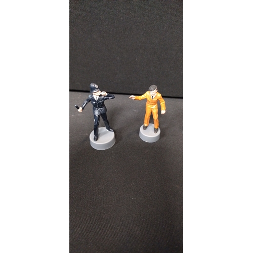 12 - 6 x 60's cop and robber set including Tommy, mechanic and other figures