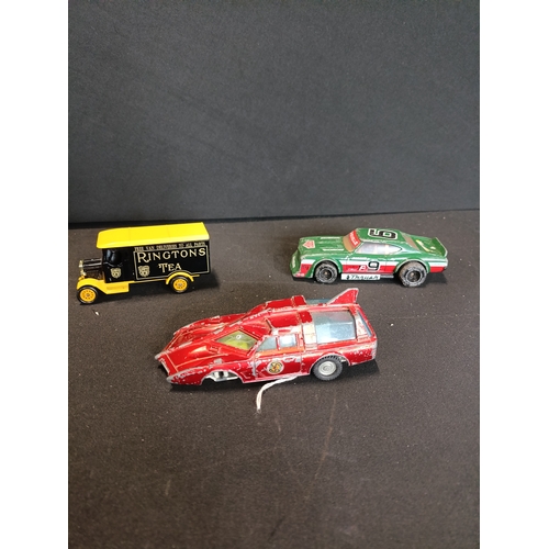 23 - 3 vintage model cars including a Dinky Captain Scarlet Spectrum Patrol Car, Matchbox Special Chevrol... 