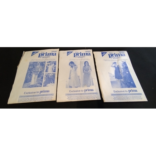 30 - Collection of 10 vintage clothes patterns by Prima. And a pack of Kodak photo paper