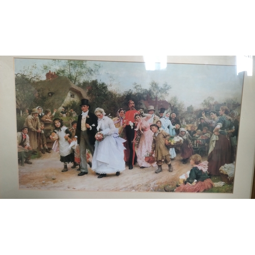 53 - Print of The village Wedding, taken from Sir Luke Fildes, 25.5 x 18 inches