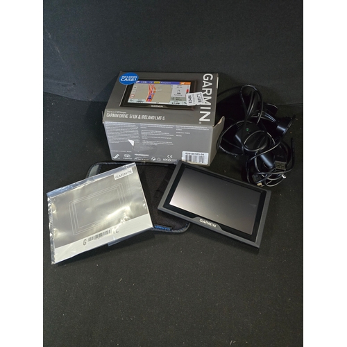 452 - GARMIN drive 5I UK and Ireland LMT-S with charger case, box and instructions