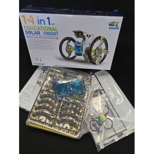 453 - Brand new 14 in 1 educational solar build your own robot.