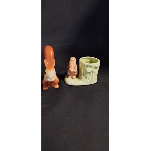 136 - Hornsea Pottery Fauna collection of animals and a Stoneware squirrel