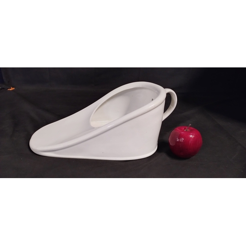 140 - Vintage Savers cream porcelain Slipper bed pan