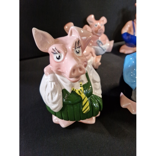 167 - 1980's NatWest wade pigs including, Baby Woody, Annabel, Maxwell, Lady Hillary, and Sir Nathaniel We... 