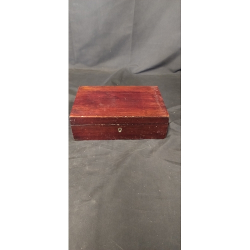 176 - 3 various wooden boxes, marquetry plain and Engraved with copper