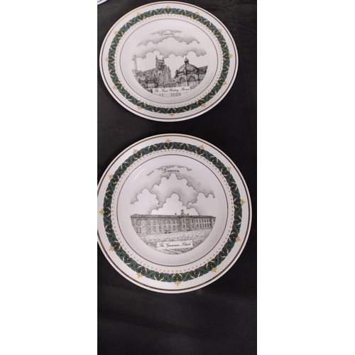 42 - Five Darwen celebratory plates, 1897-1997 centenary, The Grammar school, Holy Trinity church, Duckwo... 