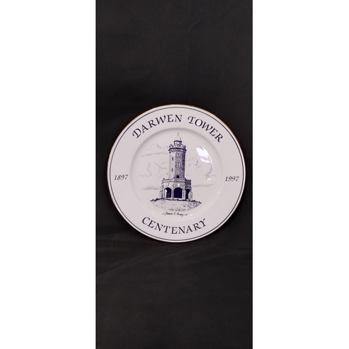 42 - Five Darwen celebratory plates, 1897-1997 centenary, The Grammar school, Holy Trinity church, Duckwo... 