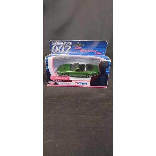 47 - Two Corgi James Bond diecast vehicles Octopussy, Die Another Day and a Deck of James Bond cards, Bla... 