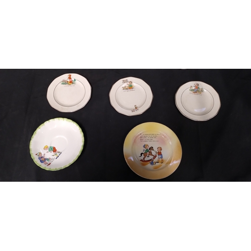 61 - Vintage Sylvan nursery rhyme children's tea set and J.Fryer and son