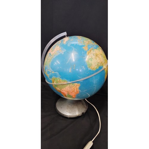 103 - Electric Illuminated world globe with on/off switch