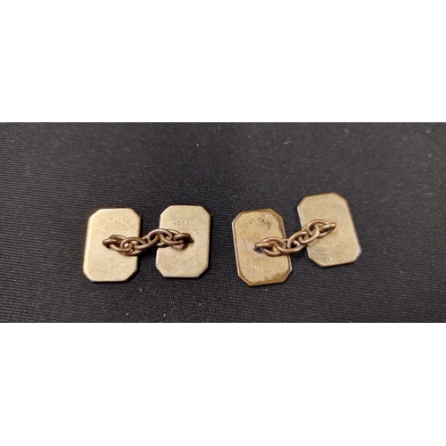 7 - Vintage 12ct gold plated dress cufflinks and buttons in original box