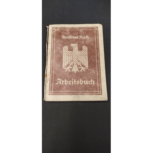 137 - WWII German work book. For a Joseph Kolhmeire.
DOB March 1919
1st job was on machinery 1933 (14 year... 