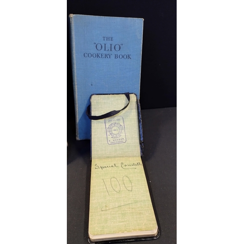 175 - Various book , The Olio Cookery book, Spelling Bee dictionary, 1915 Special Constable 100 note book,... 