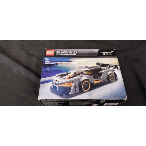 186 - Boxed Grafix Plaster Space Model Kit and a Lego Speed Champions McLaren Senna