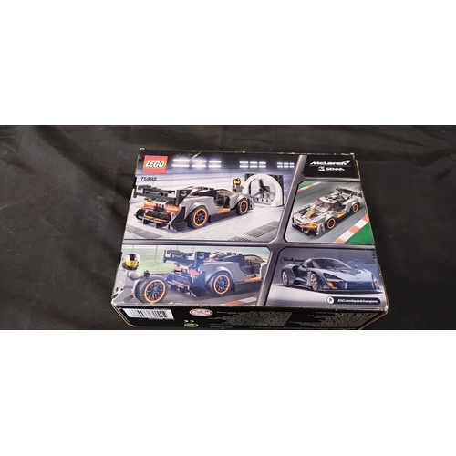 186 - Boxed Grafix Plaster Space Model Kit and a Lego Speed Champions McLaren Senna