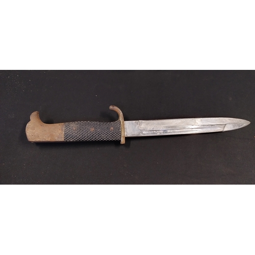 246 - German  WWII weirmer bayonet with scabbard