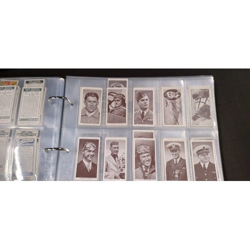 249 - Three files Containg Hundreds of vintage cigarette cards