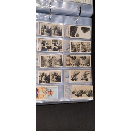 249 - Three files Containg Hundreds of vintage cigarette cards