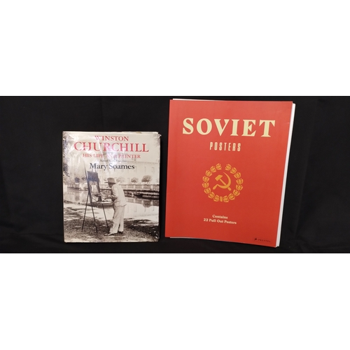 405 - 5 books on various subjects including Winston Churchill as a painter, Soviet Posters, SAS book and o... 