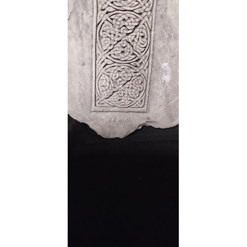 43 - Andrew McGavin Designs Celtic cross wall hanging plaque. With signature to the bottom of the cross M... 