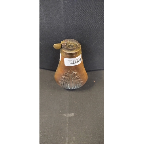 66 - Brass and Copper Gun power flask