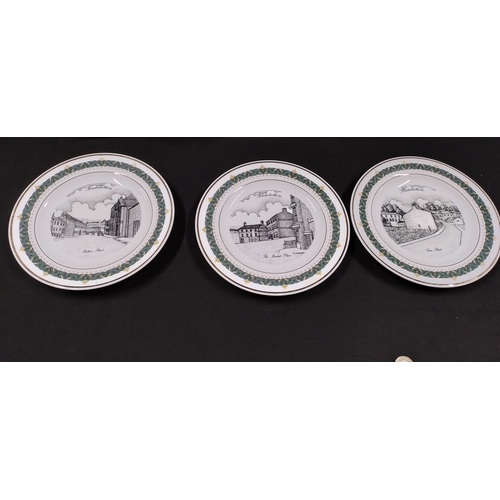 117 - Six Royal Porcelain  Ramsbottom collectors plates featuring various local landmarks