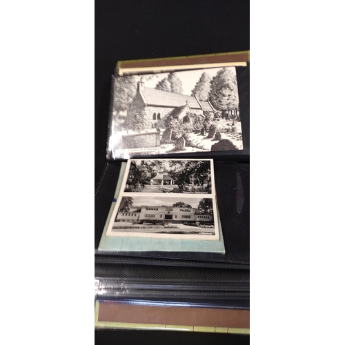 135 - Three post card albums containing various vintage postcards and greetings cards