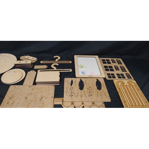 72 - Wooden click model boards and other items