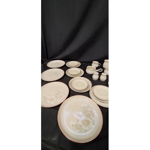 80 - 35 piece Denby dinner service in the Daybreak design