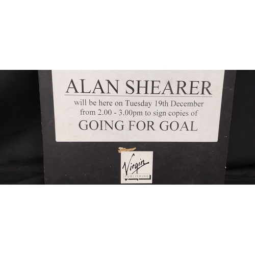 87 - Alan Shearer book advertising sign