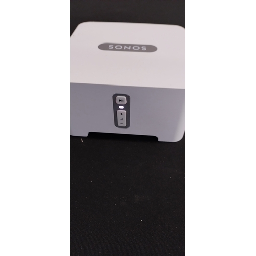 106 - Sonos Connect Smart Wireless Stereo Adaptor - White. Tested for power