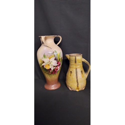 123 - 4 x Various vases and pitcher jug with varying designs and sizes