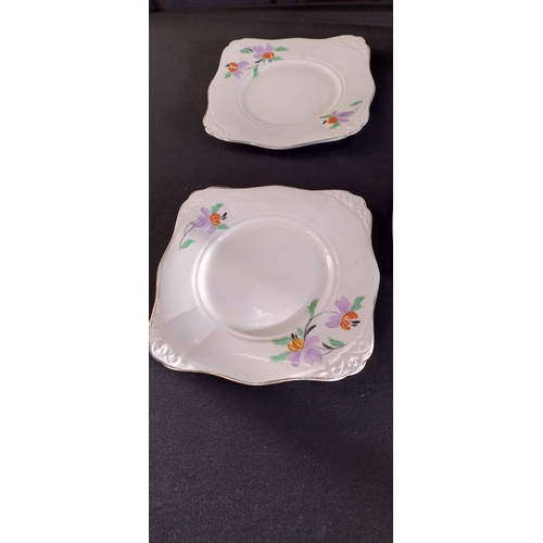 126 - Tuscan China 35 piece tea set comprising of cups, saucers, side plates and 2 sandwich plates