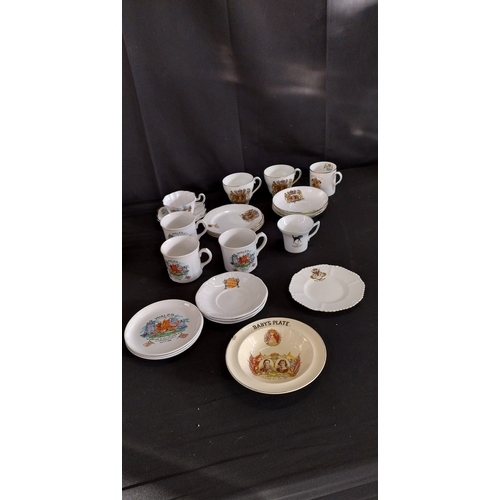 129 - Selection of various cups, saucers, teapot and other items. Minton's Vermont, Royal Grafton, 
Adderl... 