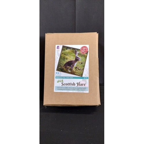 135 - Boxed The krafty kit Co. Wild Scottish Hare needlecraft kit