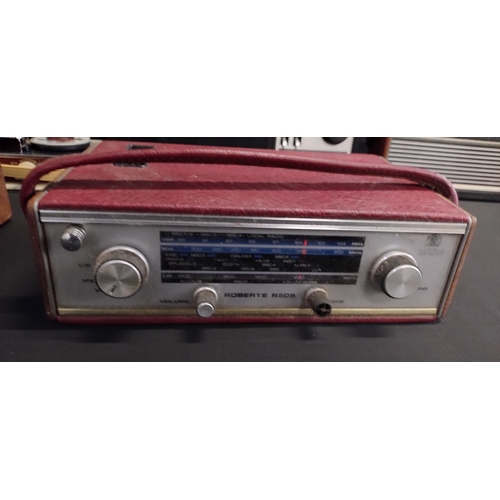 156 - 4 x Vintage battery operated radios and a Apollo reel to reel tape recorder/player