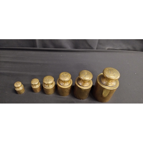 158 - Collection of 40 various vintage brass weights