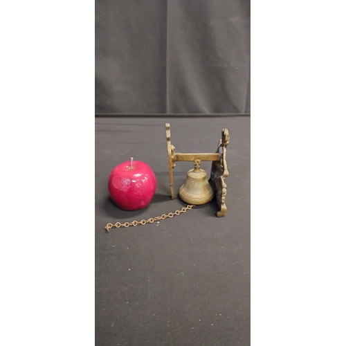 163 - Vintage Brass Pixie hanging bell